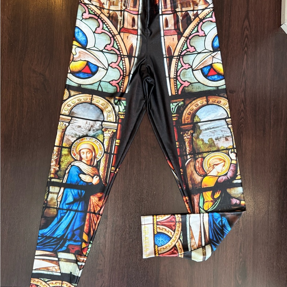 Blackmilk Stained Glass Art Leggings